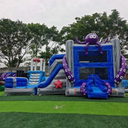 Octopus Bounce House w/ Mini Slide