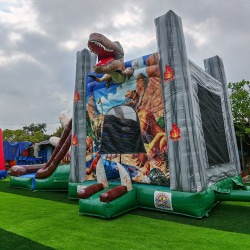T-Rex Bounce House w/ Mini Slide