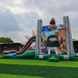 a3193924d5600f9acfa5f35712536050 1745383948 T-Rex Bounce House w/ Mini Slide